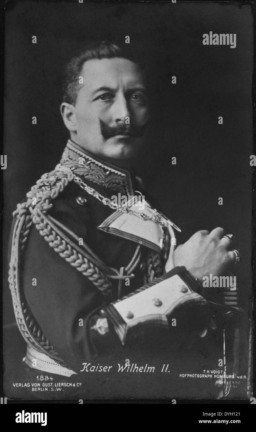 Wilhelm II (1859-1941), Kaiser von Deutschland und König von Preußen (1888 – 1918), Portrait, ca. 1911 Stockfoto