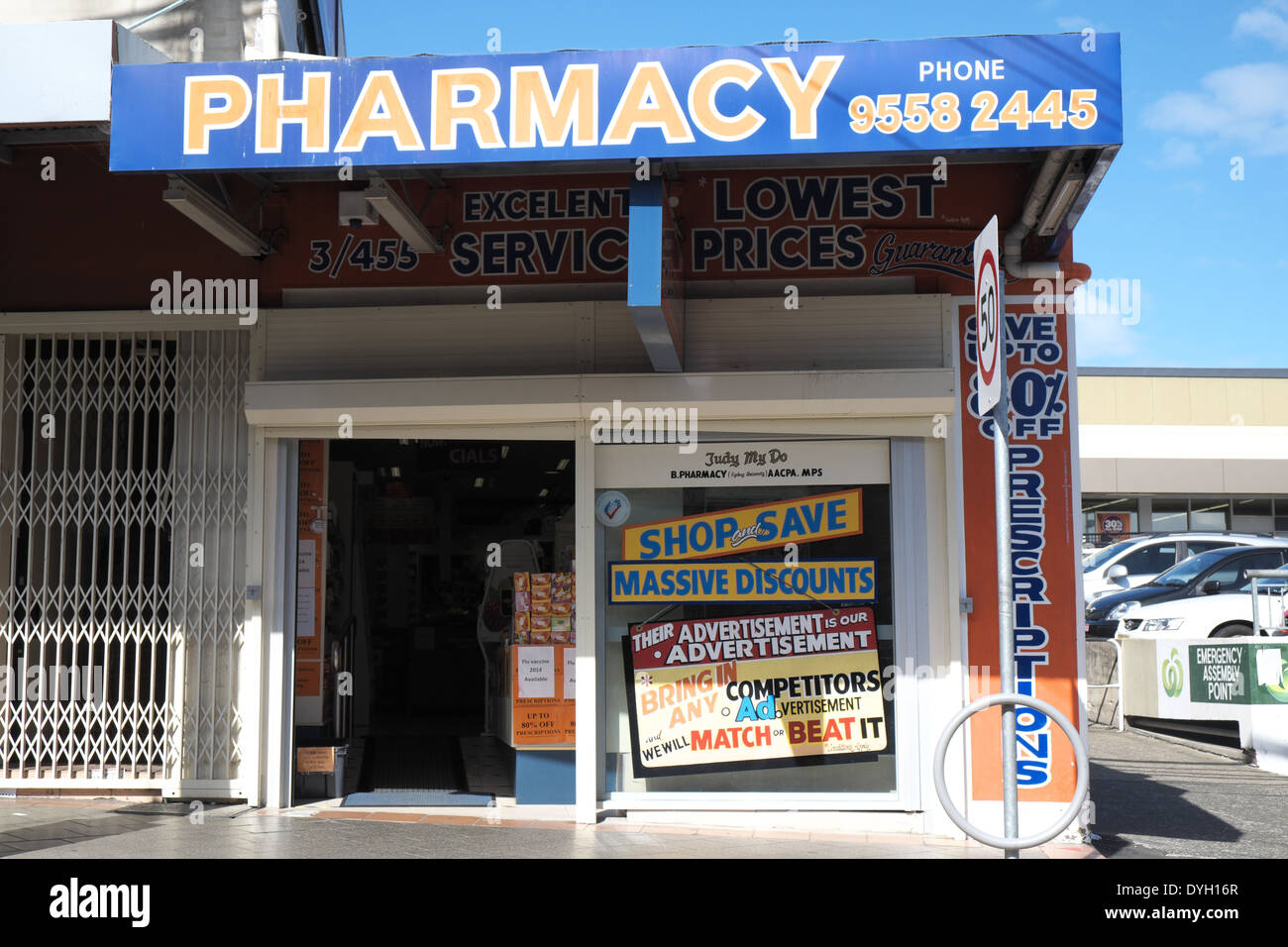 australischer Chemiker in Marrickville, Vorort von Sydney, Nsw, Australien Stockfoto