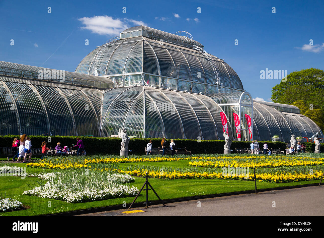 Das Palmenhaus in Kew Gardens-das beste Beispiel für einen viktorianischen Glas-Konstruktion mit 16.000 Glasscheiben Stockfoto
