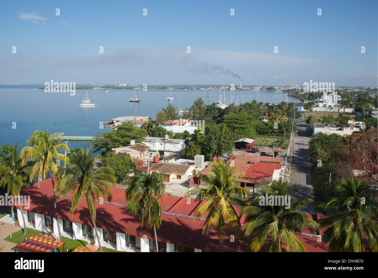 Panoramablick auf Punta Gorda und Cienfuegos Kuba Stockfoto