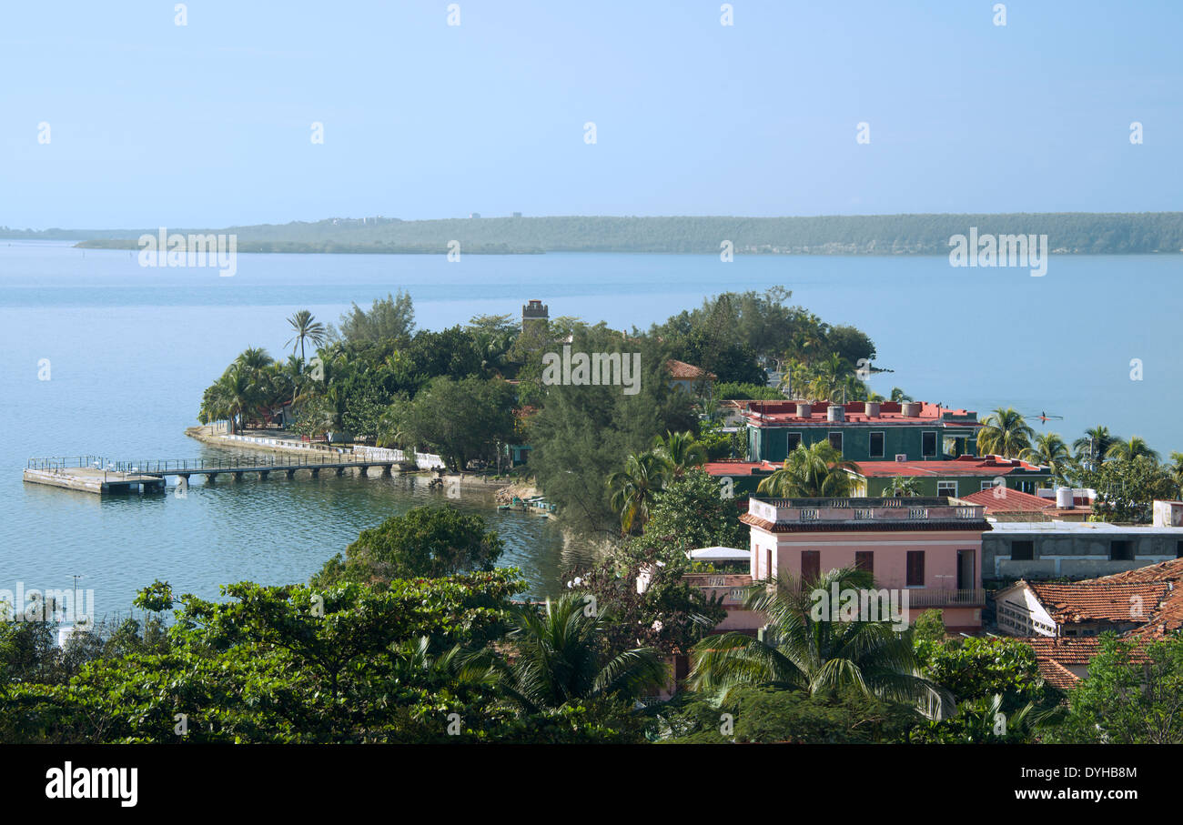 Panoramablick auf Punta Gorda Cienfuegos Kuba Stockfoto