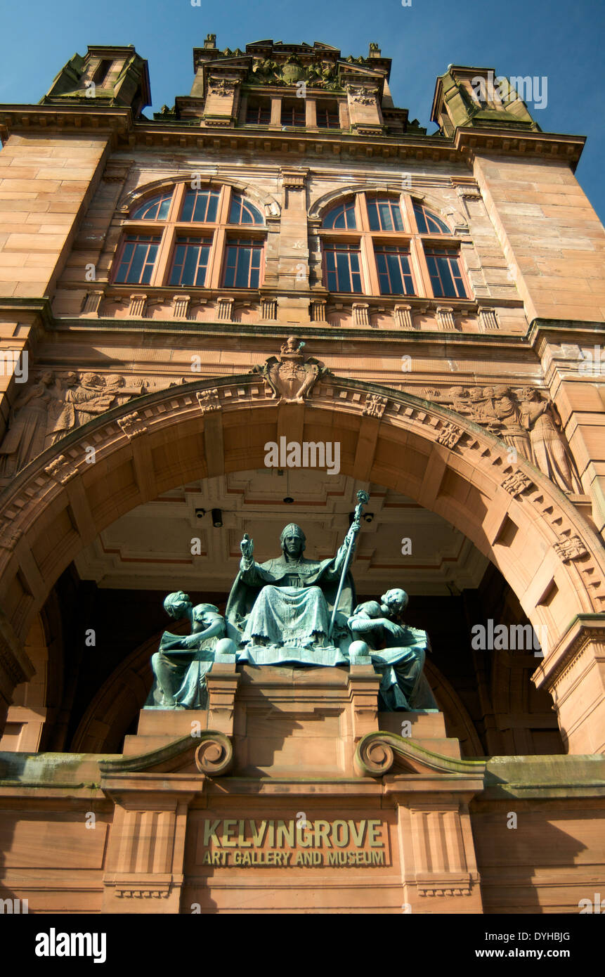 Eingang zum Kelvingrove Art Gallery And Museum, Glasgow Stockfoto