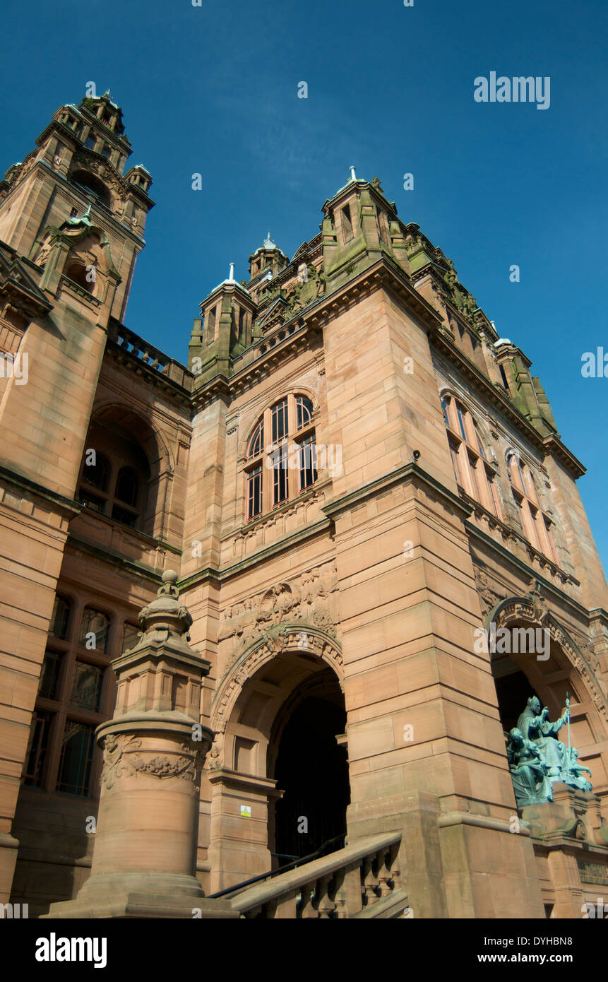 Eingang zum Kelvingrove Art Gallery And Museum, Glasgow Stockfoto