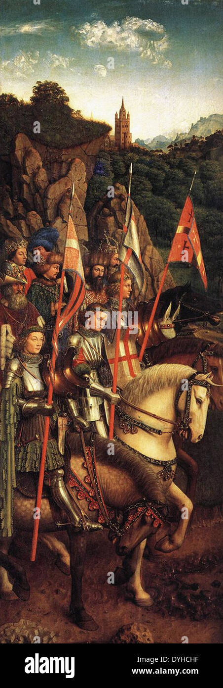 Jan van Eyck die Soldaten Christi Stockfoto