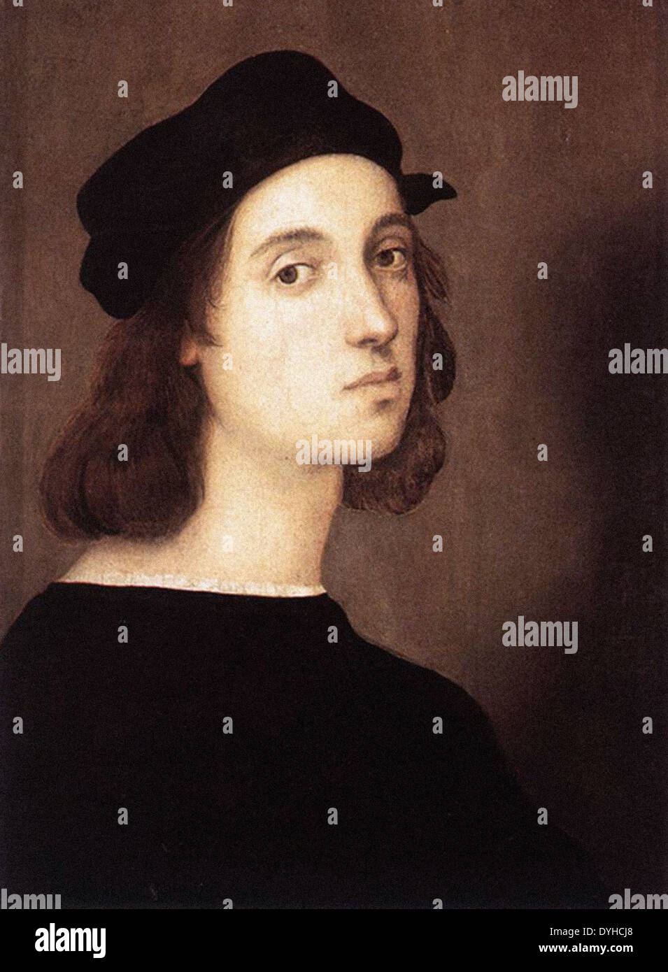 Raphael Self Portrait Stockfoto