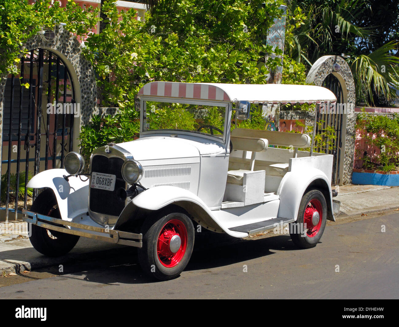 Isla Culebra Puerto Rico USA Gebiet Model A Ford Auto 1928-31 antiken Tourenwagen Stockfoto