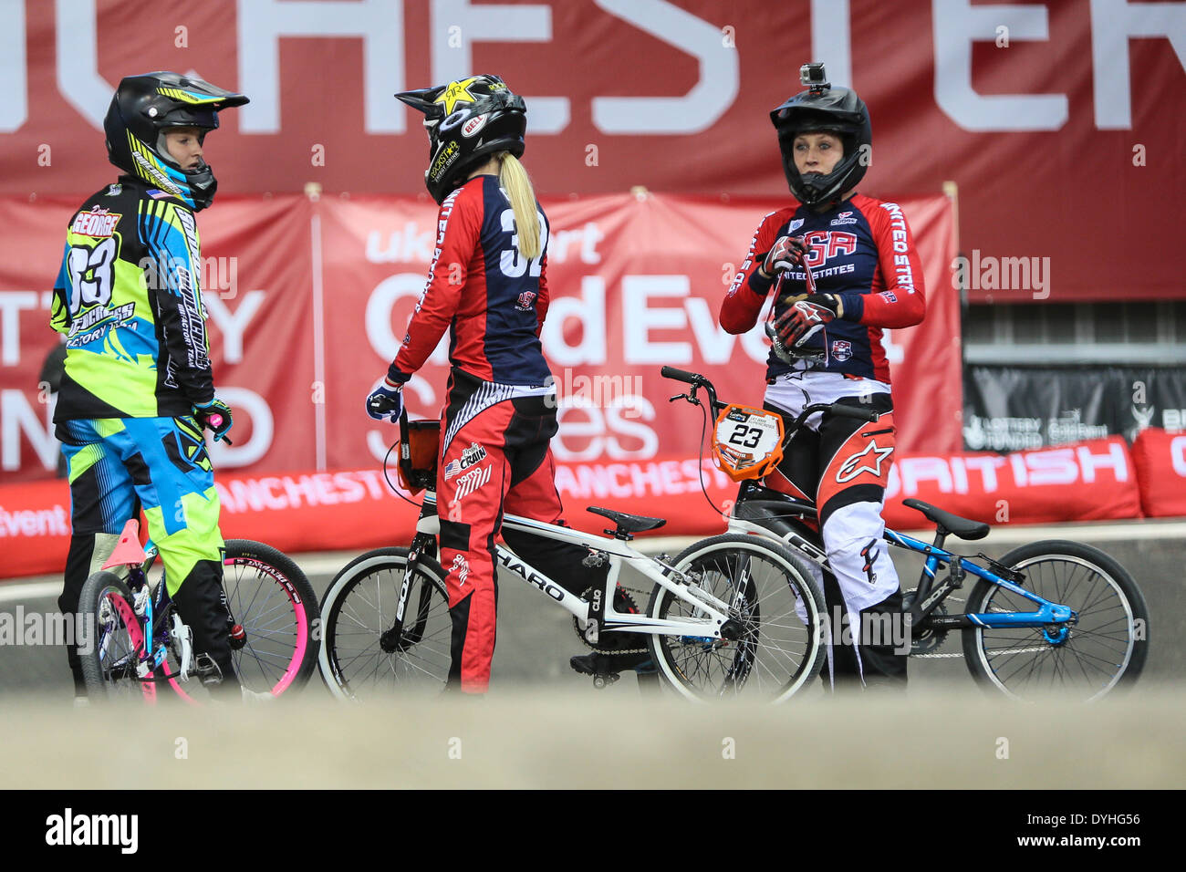 UCI BMX Supercross Worldcup 2014 - Manchester, UK Stockfoto