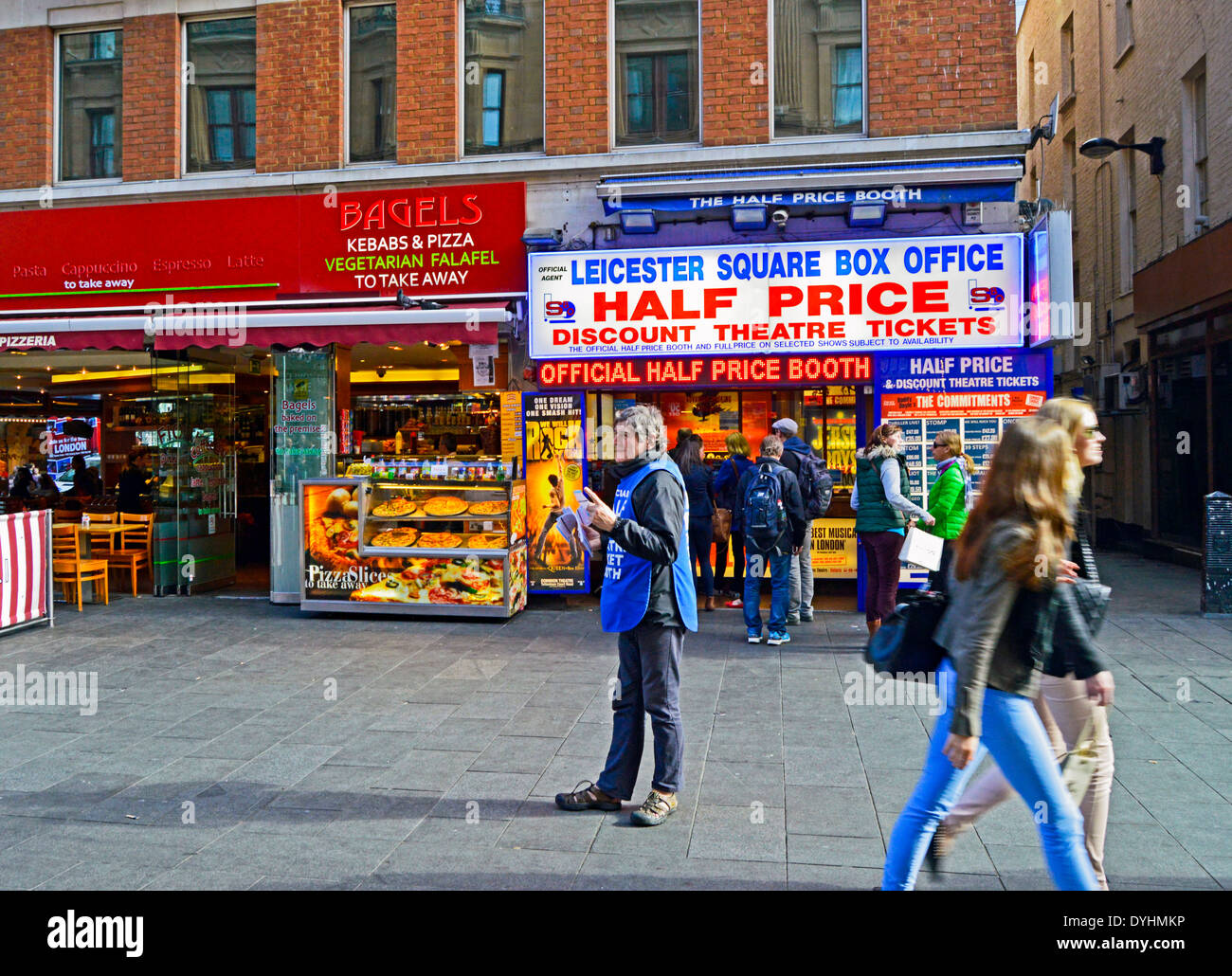 West End, Leicester Square, London, England, Vereinigtes Königreich Stockfoto