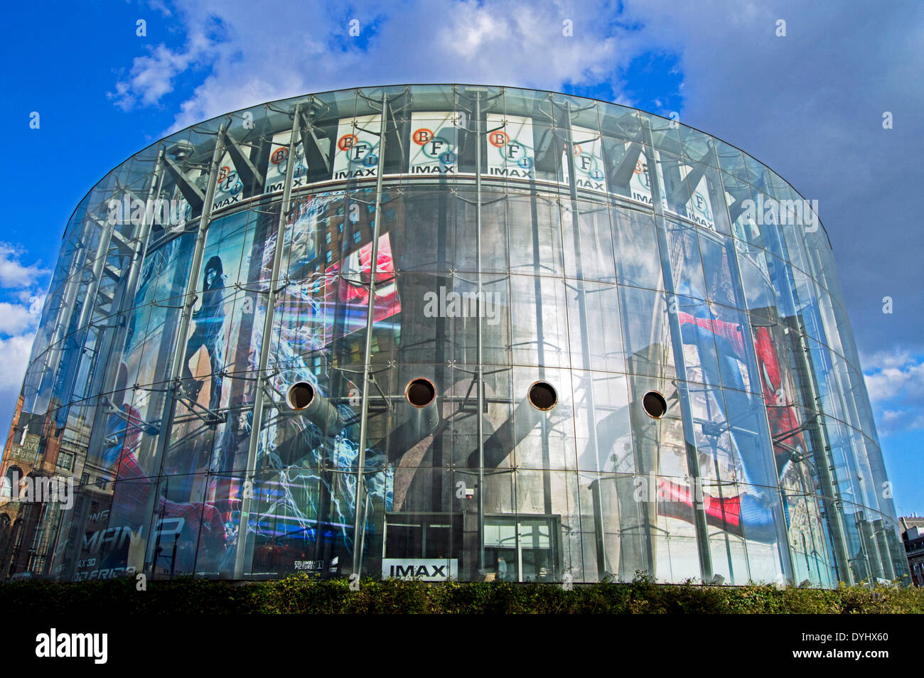 Das BFI London IMAX-Kino, nördlich von Waterloo Station, London, England, Vereinigtes Königreich Stockfoto