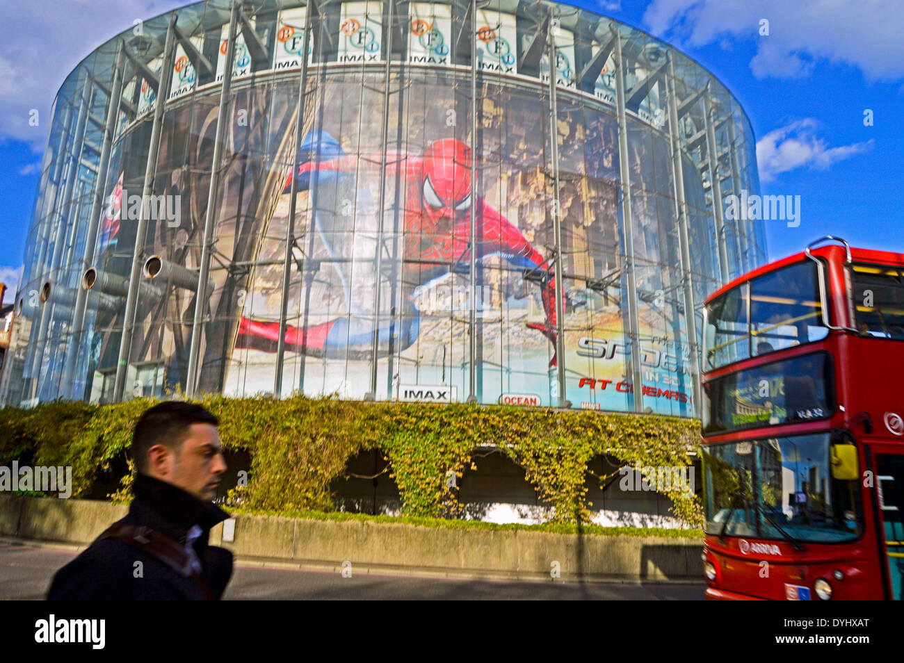 Das BFI London IMAX-Kino, nördlich von Waterloo Station, London, England, Vereinigtes Königreich Stockfoto