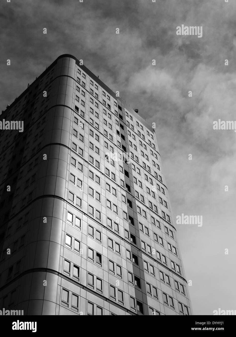 Bewick Court - Hochhaus Wohnblock / Wohnungen in zentralen Newcastle Upon Tyne, England, UK Stockfoto