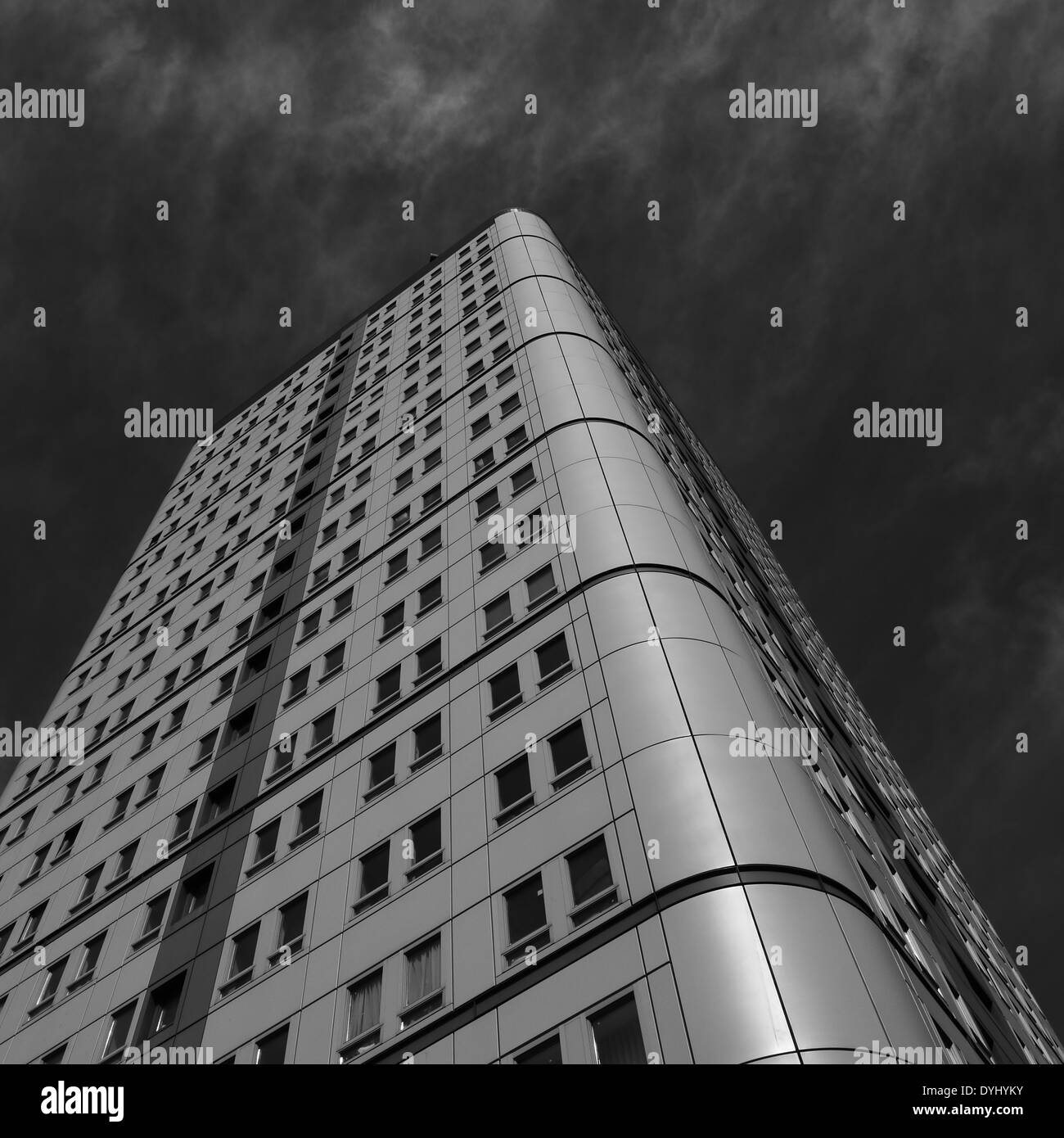 Bewick Court - Hochhaus Wohnblock / Wohnungen in zentralen Newcastle Upon Tyne, England, UK Stockfoto