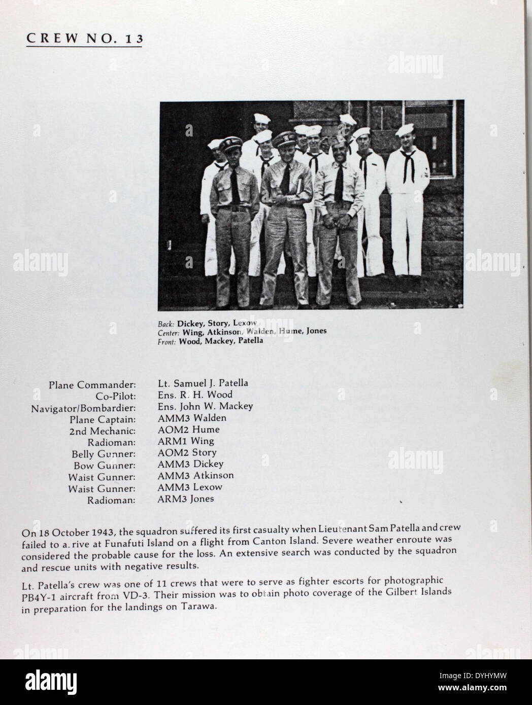 Die Consolidated PB4Y Privateer war ein Patrouillenbomber der US Navy, der während des Zweiten Weltkriegs in großem Umfang eingesetzt wurde und der Patrol Squadron 106 (VP-106) zugewiesen wurde. Sie war mit Radar und Waffen ausgestattet, um feindliche Marinekräfte zu bekämpfen. Stockfoto