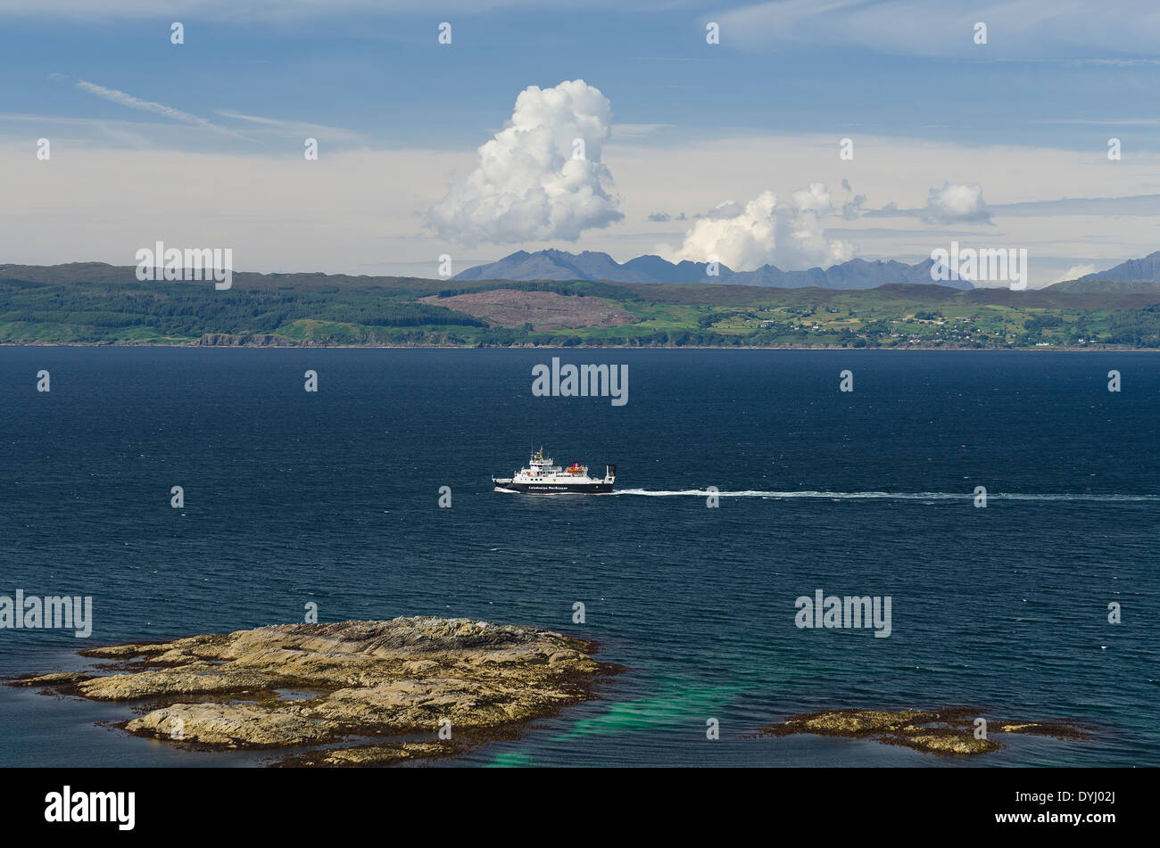 kleinen Inseln Fähre Service Position heraus zu Rum und Eigg von mallaig Stockfoto