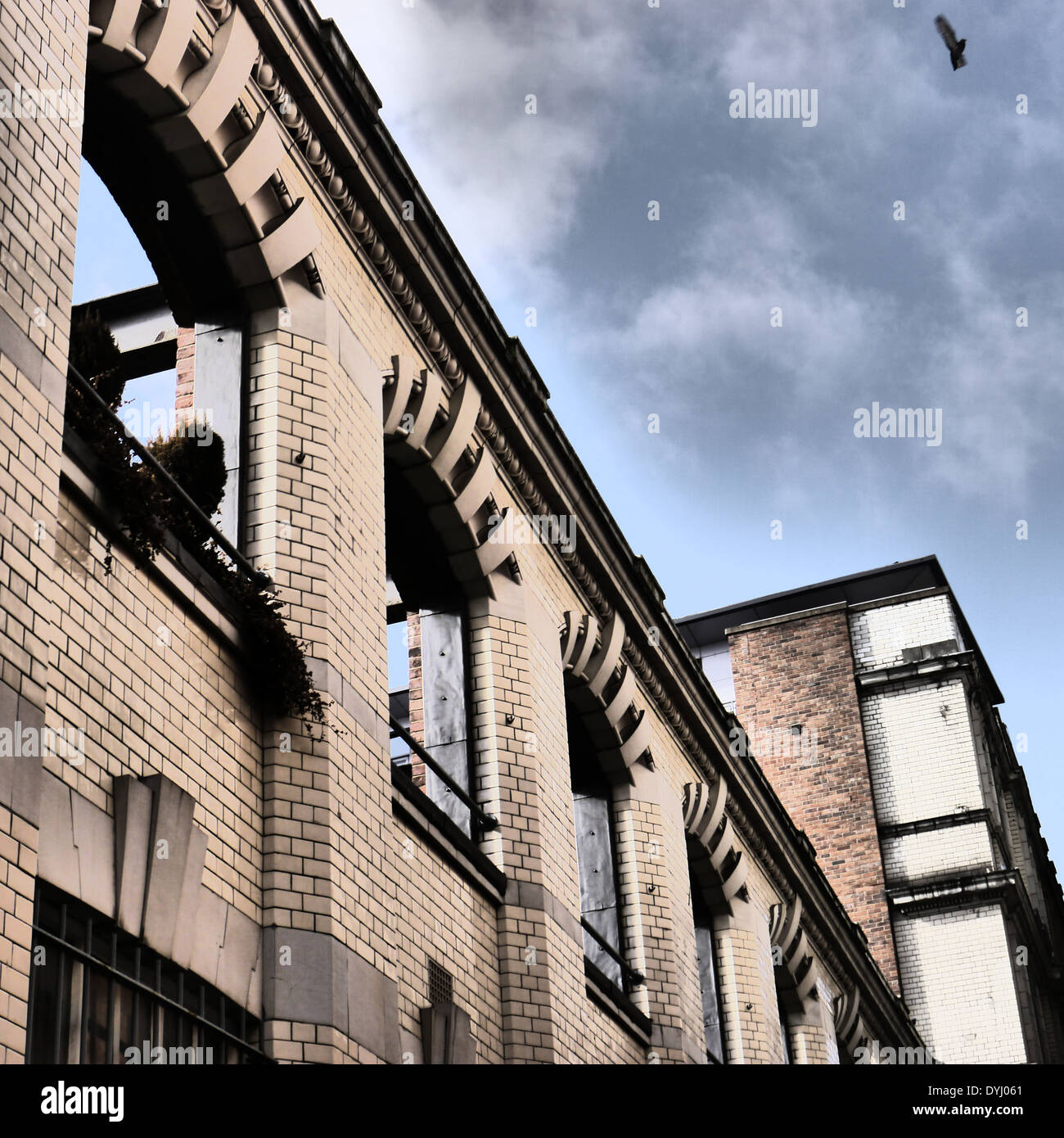 Kreative Bild der Architektur / architektonische Aspekte des Aufbaus, Newcastle Upon Tyne, England, UK Stockfoto