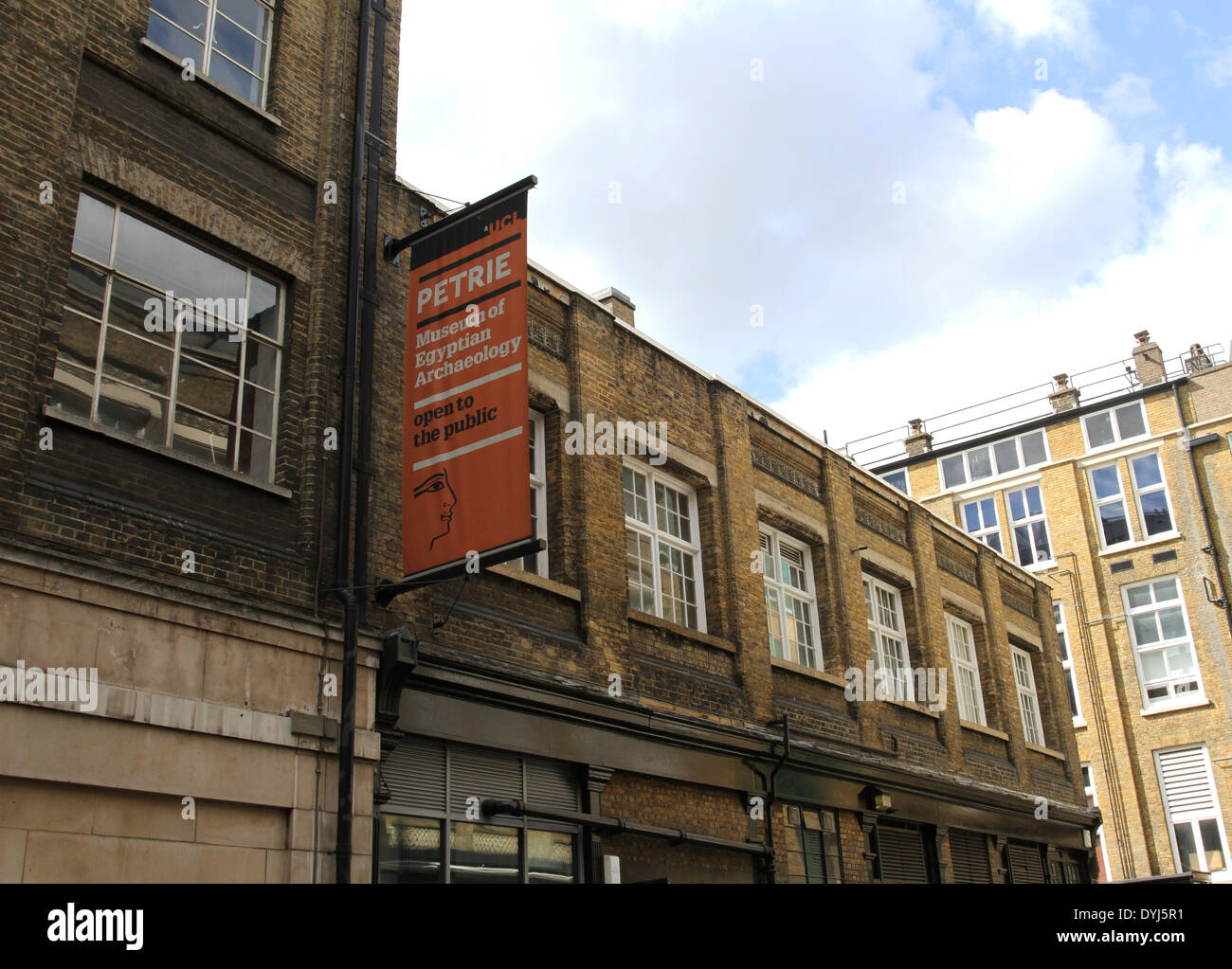 Außenseite des Petrie Museum London UK April 2014 Stockfoto