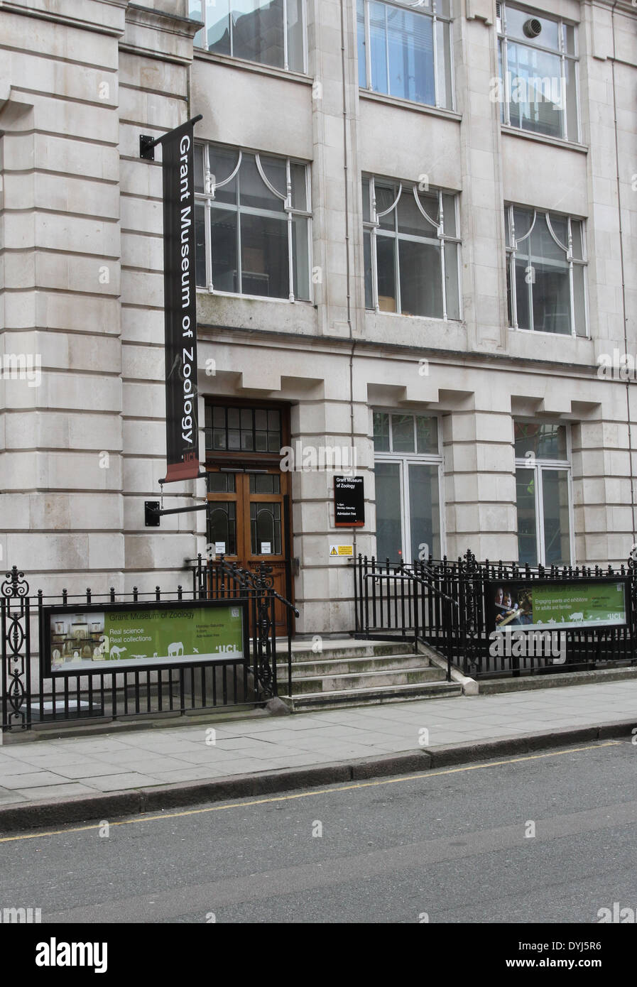 Außenseite des Grant Museum für Zoologie London UK April 2014 Stockfoto