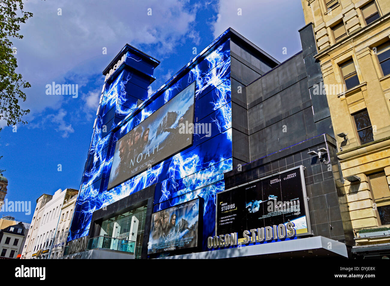 Außenseite des Odeon Leicester Square, West End, City of Westminster, London, England, Vereinigtes Königreich Stockfoto