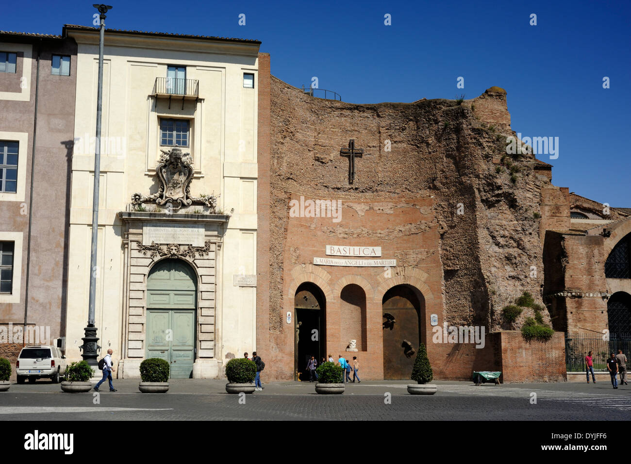 Italien, Rom, Basilika Santa Maria degli Angeli e dei Martiri Stockfoto