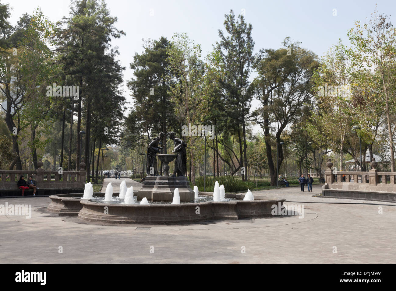 La Fuente de las Náyades in Alameda Central Municipal Park - Centro Histórico, Cuauhtémoc, Mexiko-Stadt, Distrito Federal, Mexiko Stockfoto