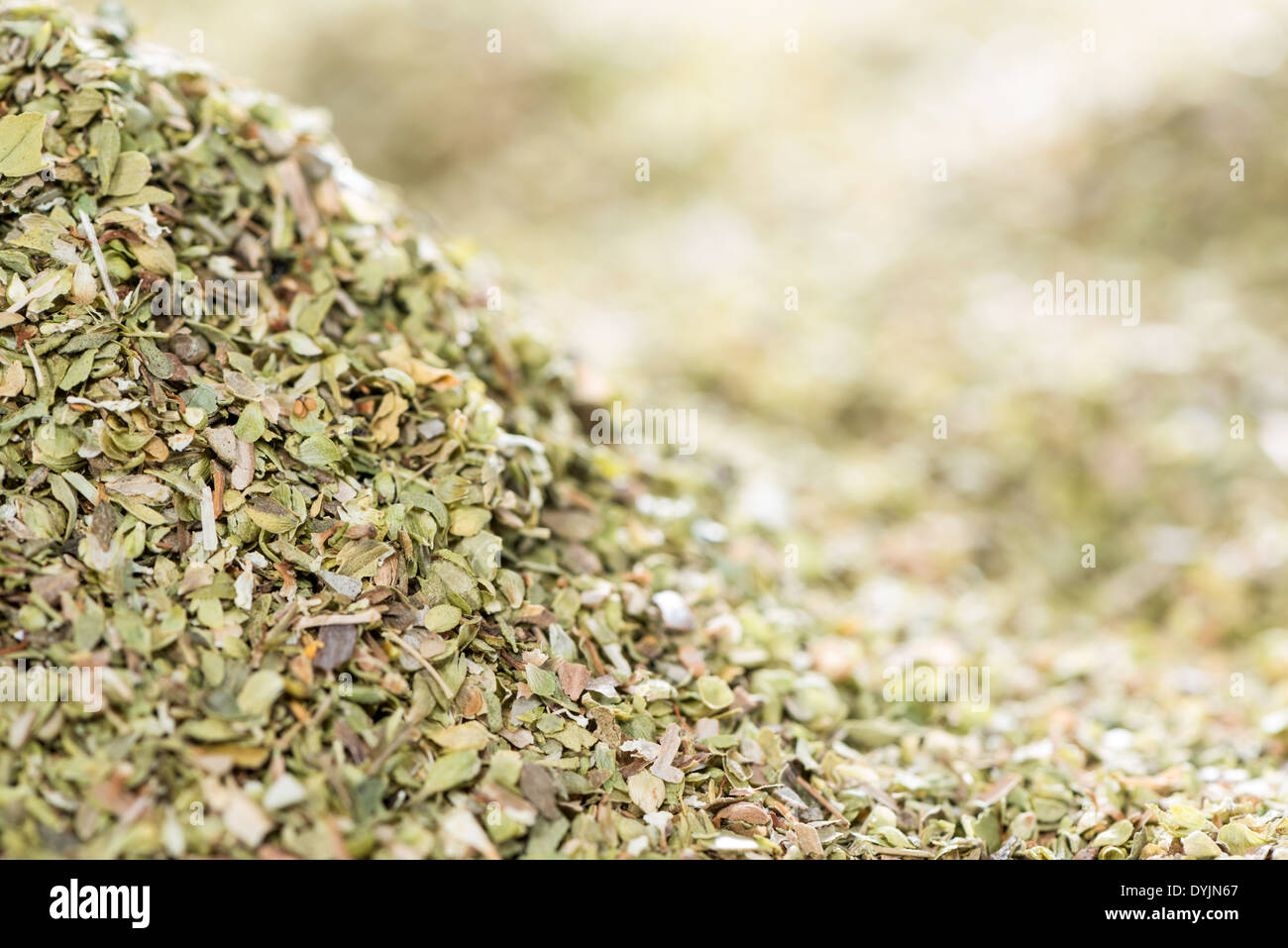 Oregano (Makroaufnahme Bild) für Nutzung im Hintergrund oder als Textur Stockfoto