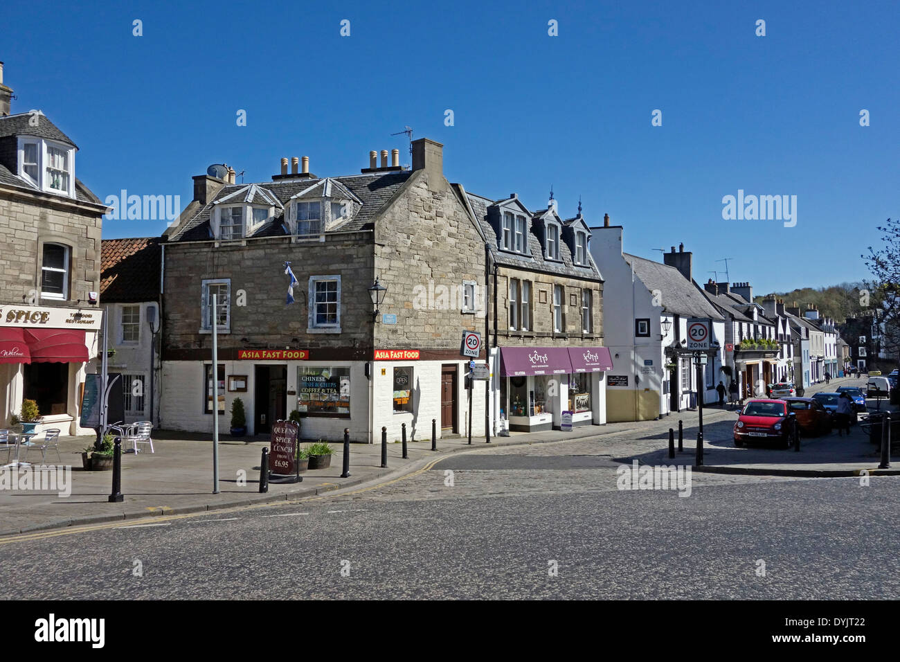 High Street in South Queensferry Midlothian Schottland Stockfoto