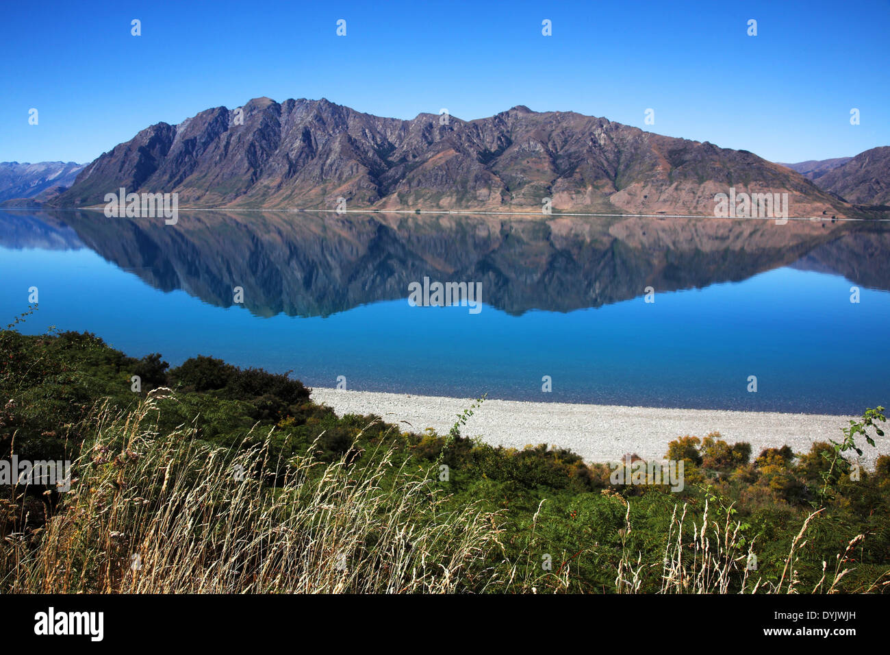 Lake Hawea, Neuseeland Stockfoto