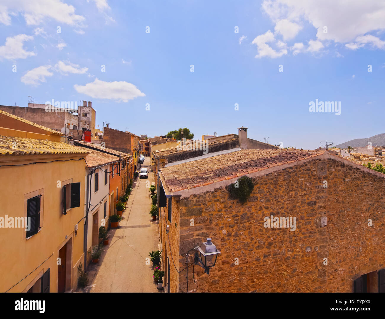 Altstadt von Alcudia - Stadt auf Mallorca, Balearen, Spanien Stockfoto
