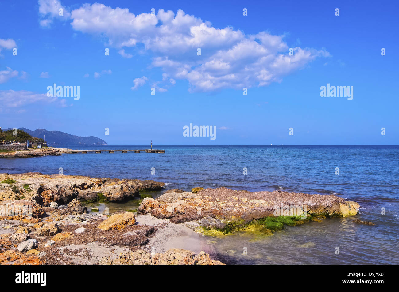 Blick auf Cala Ratjada auf Mallorca, Balearen, Spanien Stockfoto