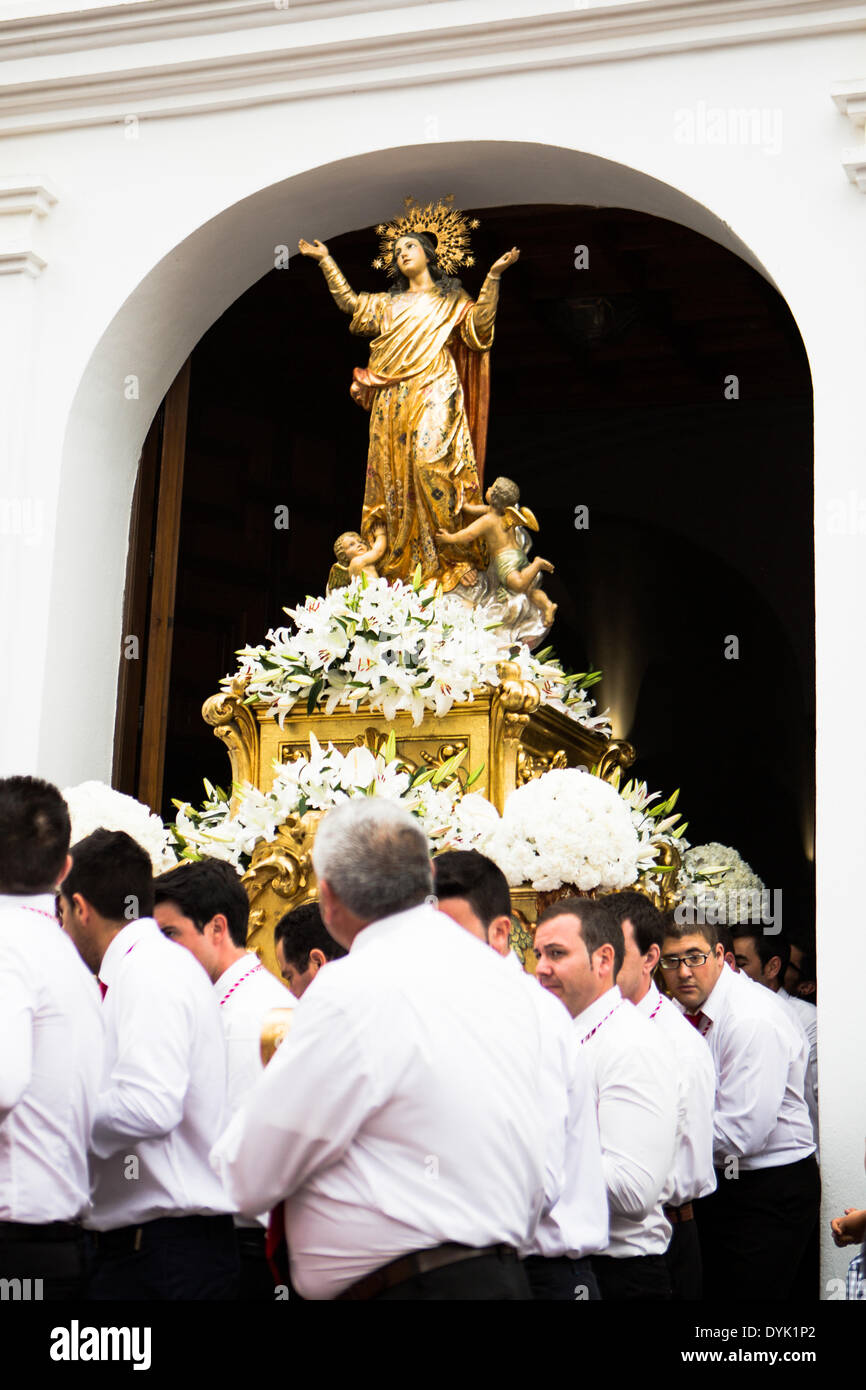 Domingo de Resurrecion Ostern Sonntag Nerja Spanien 2014 Stockfoto