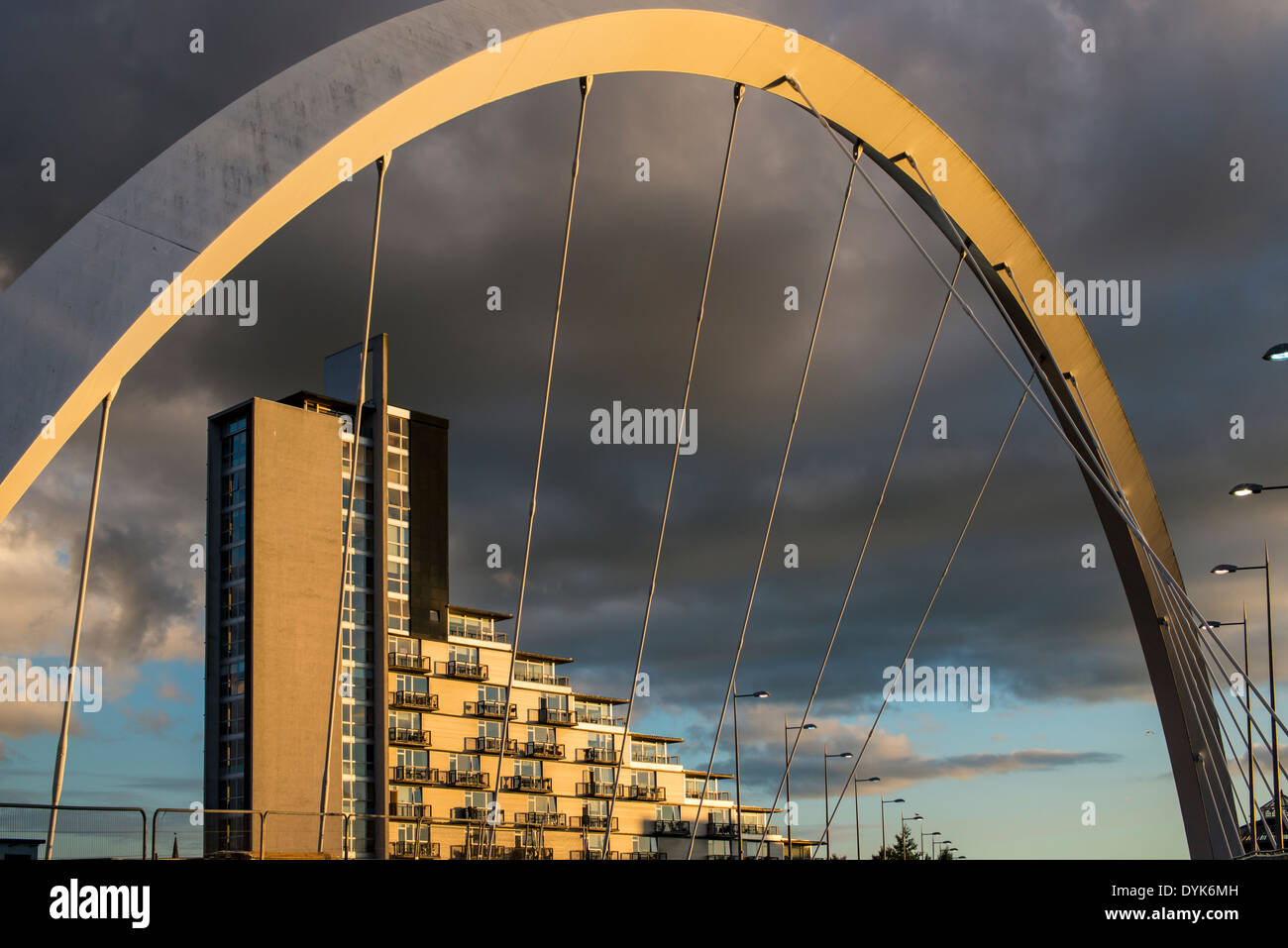 "Wellenlinie" Brücke, Glasgow Stockfoto