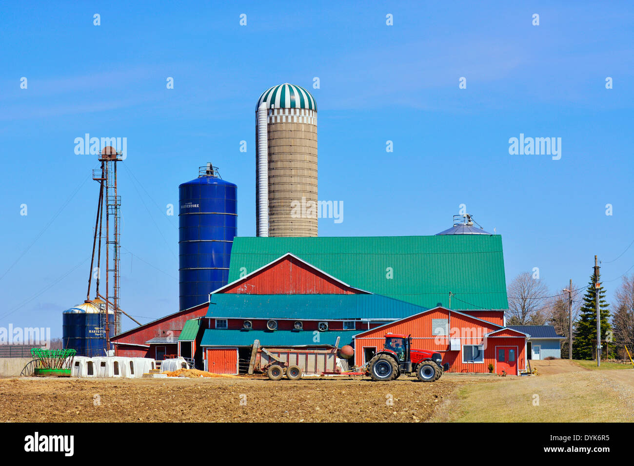 Ontario, Kanada, Bauernhof in mennonitischen Land, St. Jacobs Dorf Stockfoto