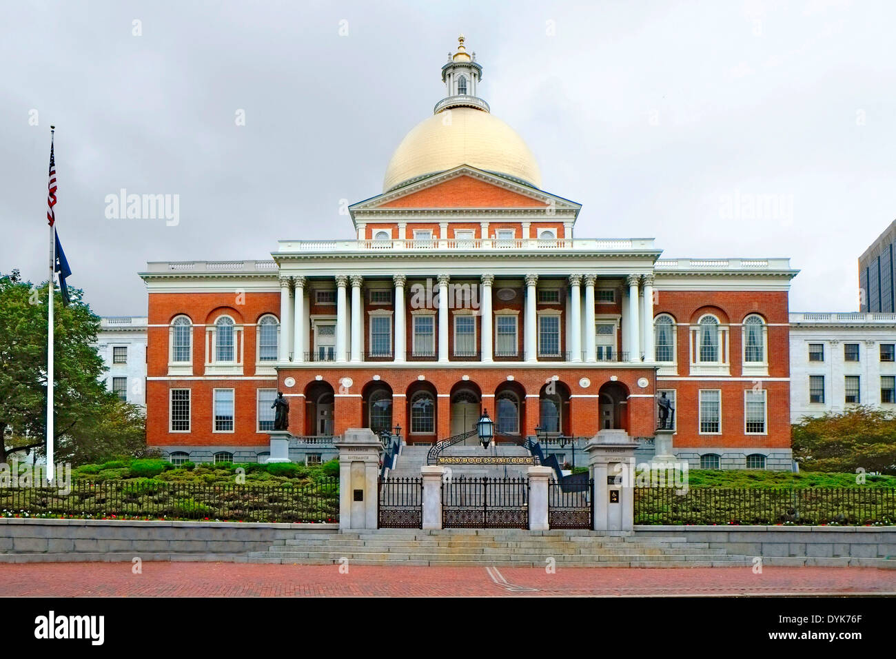 State Capitol Building Statehouse Boston Massachusetts MA Hauptstadt Stockfoto