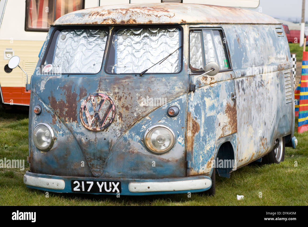 Ratte VW Camper auf dem Santa Pod Raceway England suchen Stockfoto