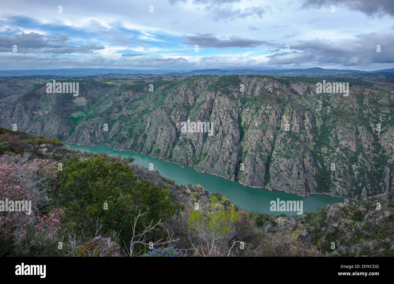 Canyon de Rio Sil in Galicien, Spanien Stockfoto