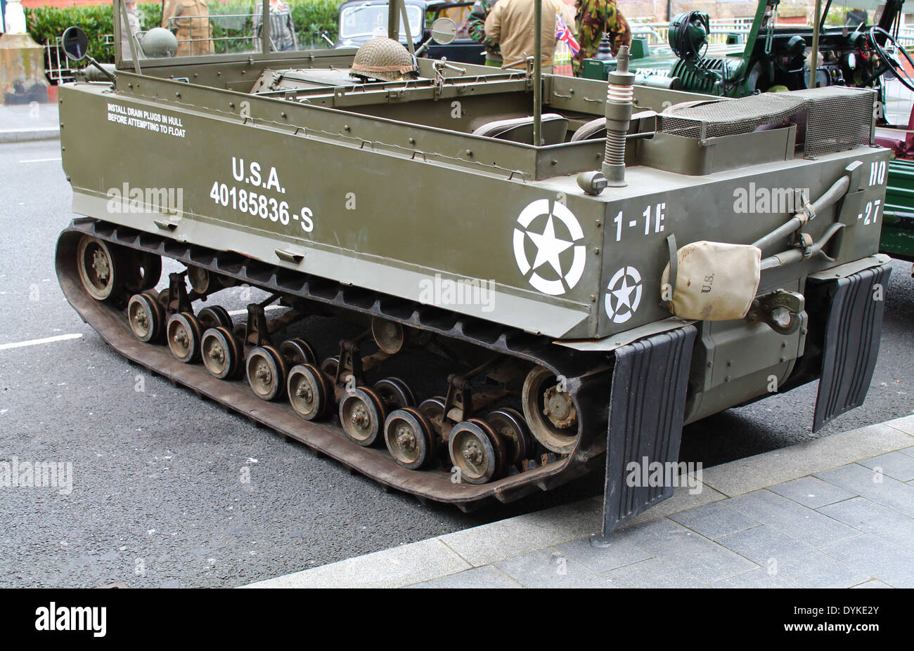 Schwimmpanzer Truppentransporter Stockfoto