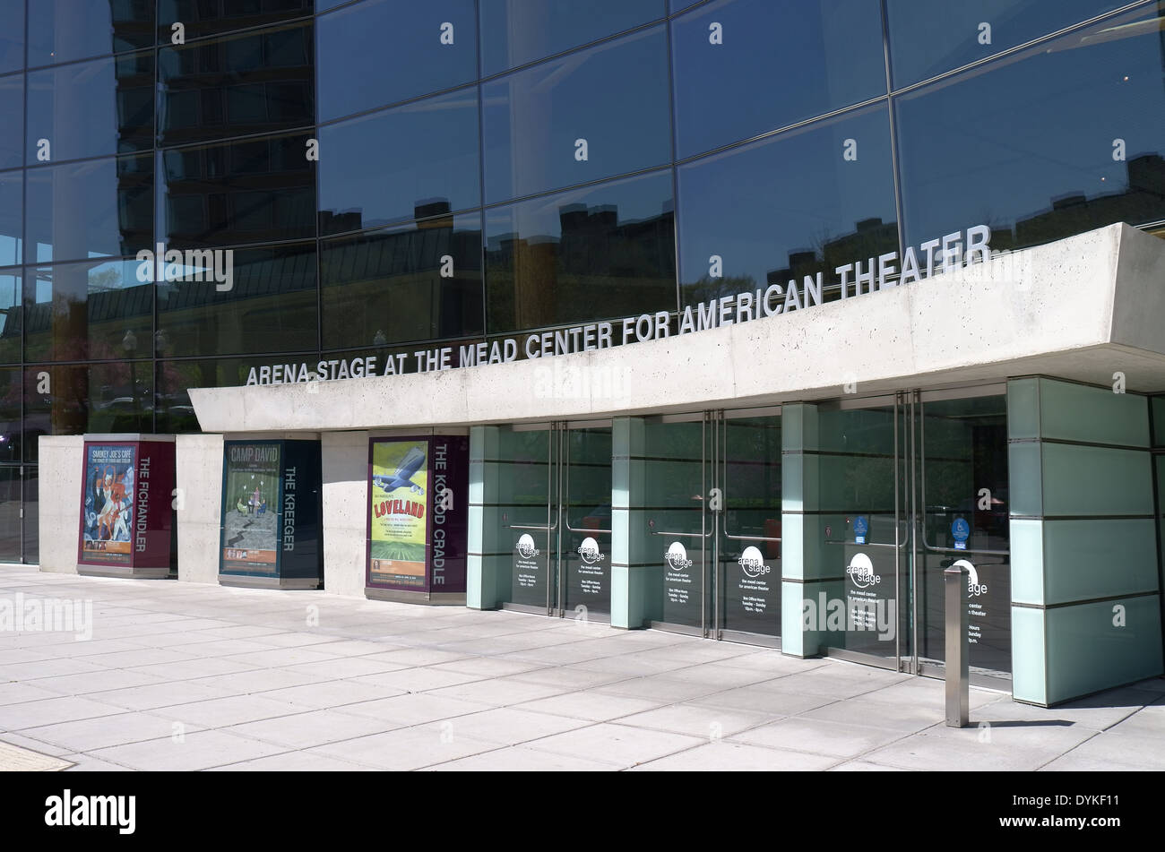 Arena-Bühne am Mead Center for American Theatre in Washington, D.C. Stockfoto