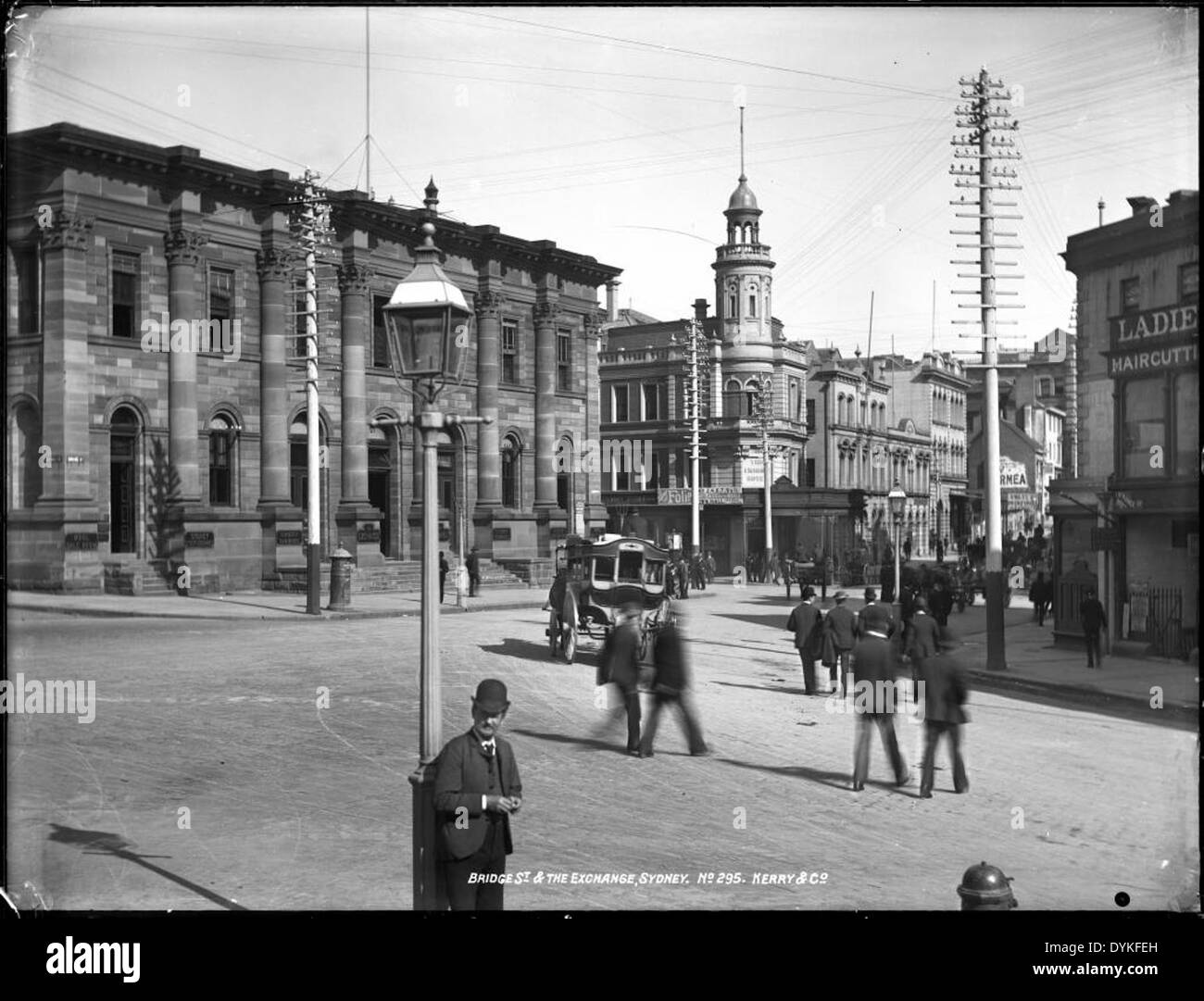 Bridge Street und den Austausch, Sydney Stockfoto