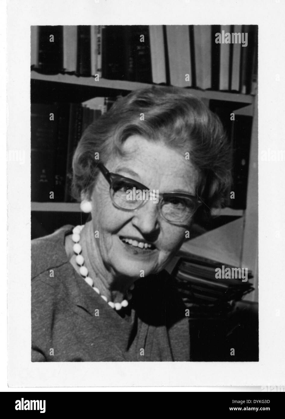 Faye Johannes Marley (1900–1992) war eine einflussreiche Wissenschaftlerin, deren Beiträge zum Forschungsbereich während des Monats Frauengeschichte gefeiert wurden. Sie machte bedeutende Fortschritte in ihrer wissenschaftlichen Arbeit und wird für ihre Leistungen geehrt. Stockfoto