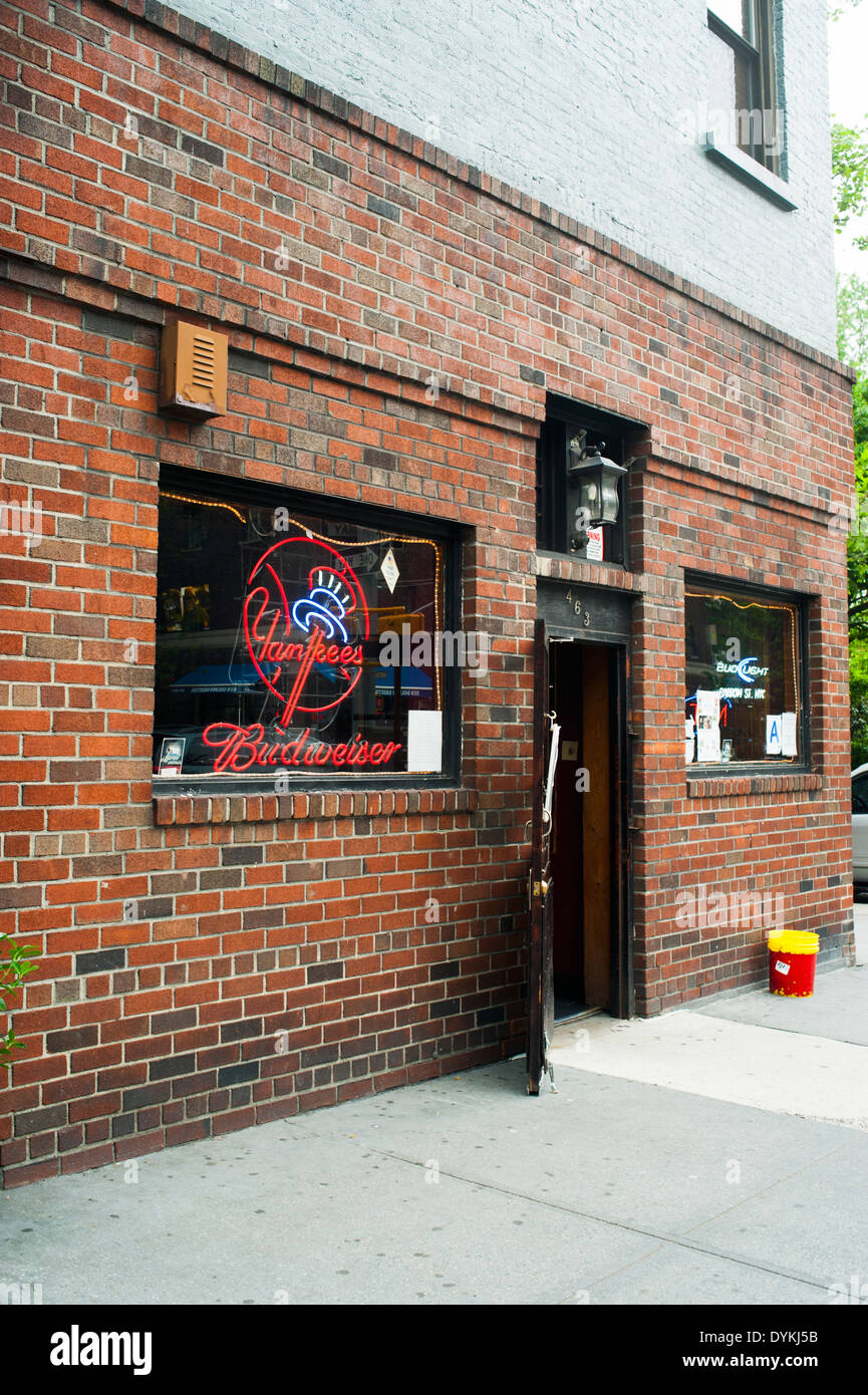 Ecke Bar Downtown New York City, USA Stockfoto