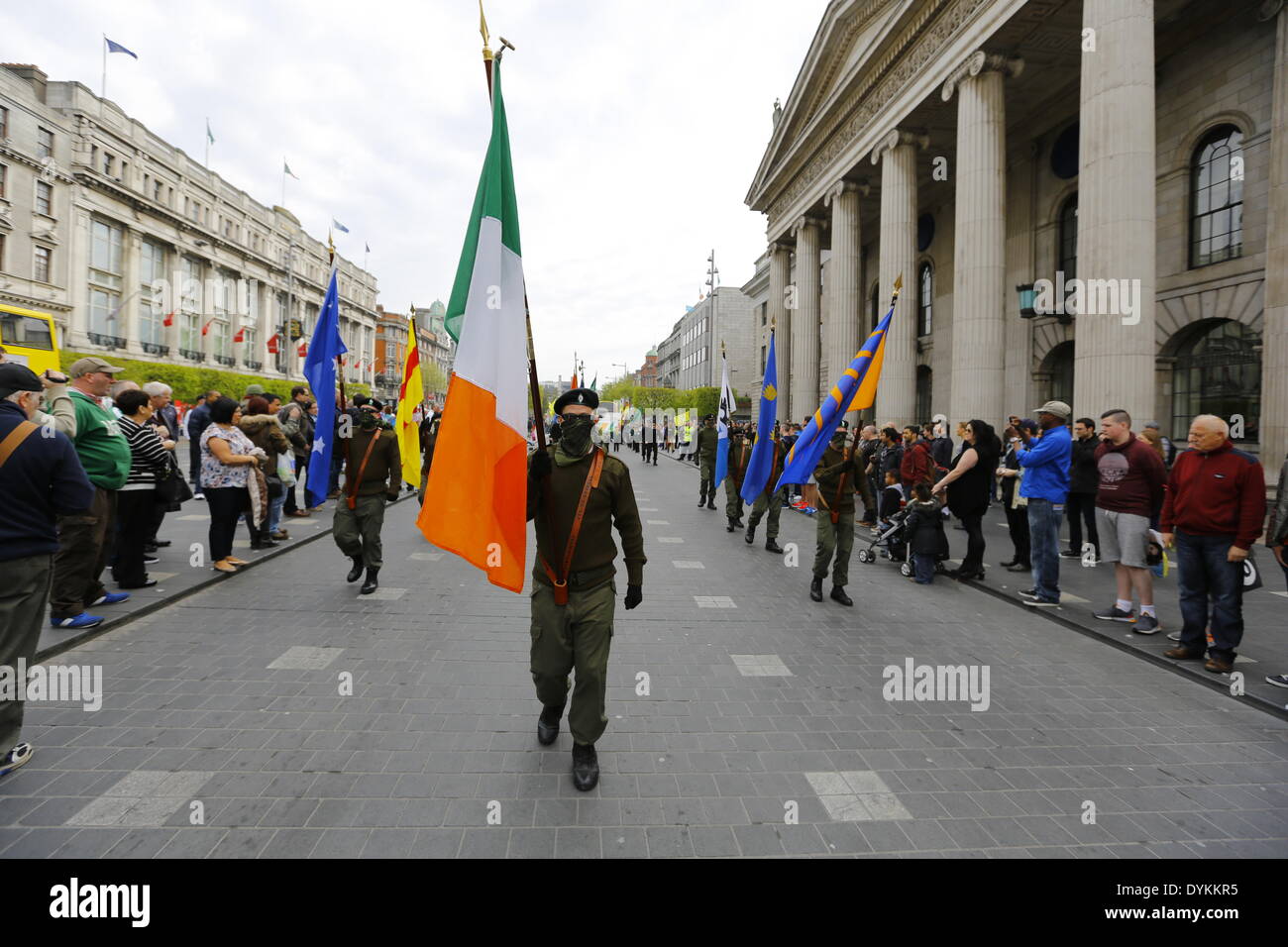 Dublin Irland 21 April 2014 Die Republican Sinn Fein Farbe