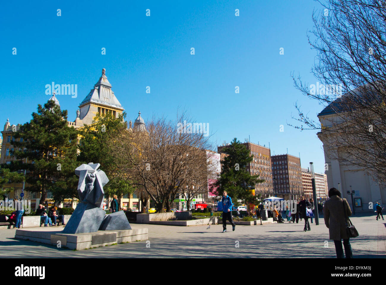 Deak Ferenc ter Platz, central Budapest, Hungary, Europa Stockfoto