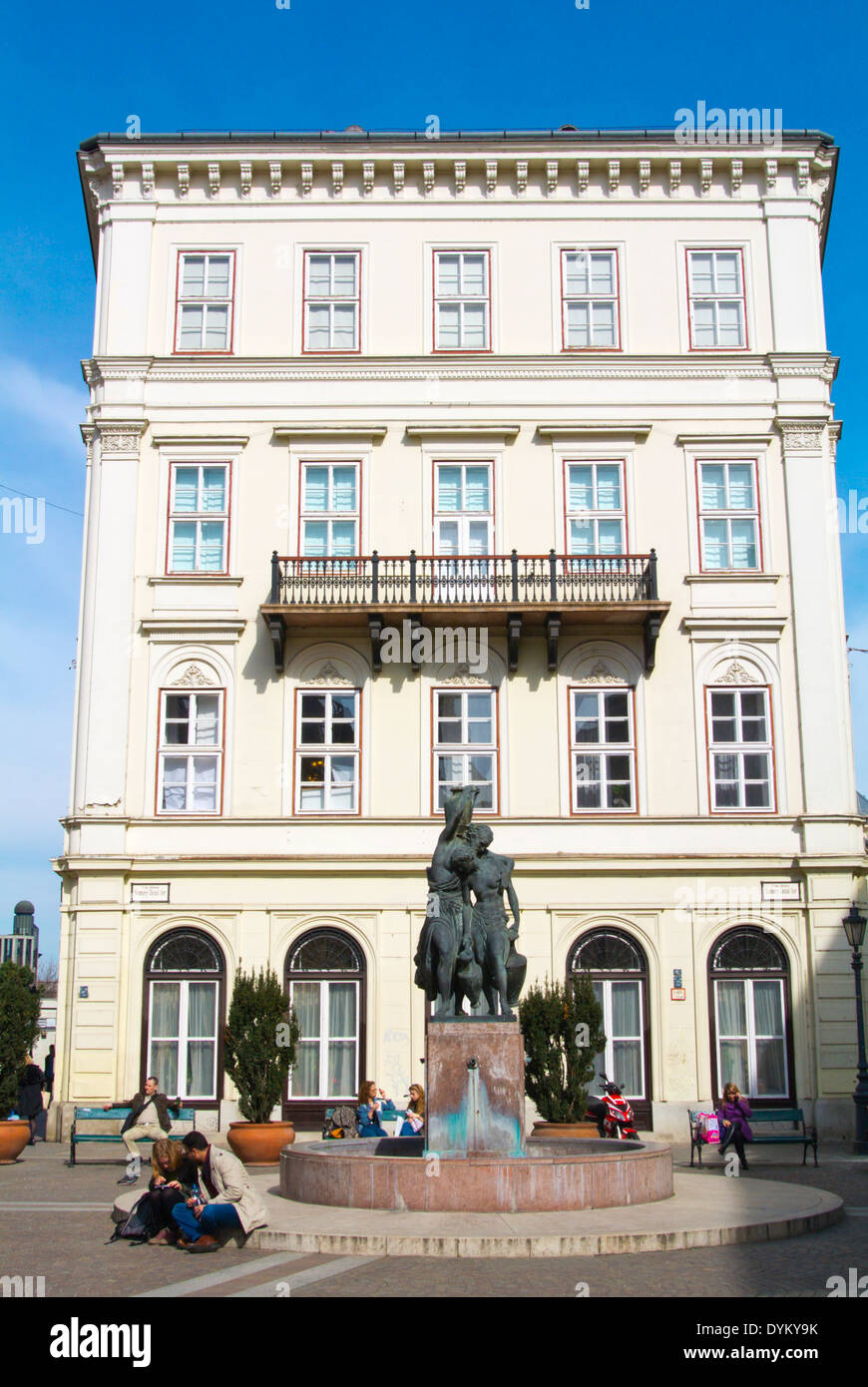 Szomory Dozso ter Platz, hinter Toten Ferenc ter, Belvaros, Budapest, Ungarn, Mitteleuropa Stockfoto