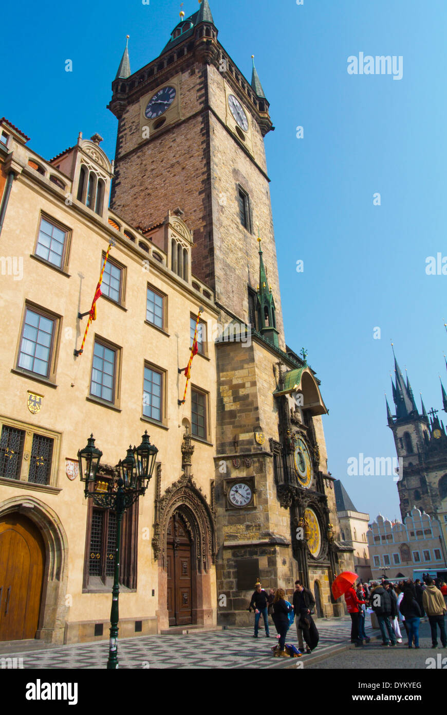Staroměstská Radnice, alte Rathaus der Stadt, Staromestske Namesti, Altstädter Ring, Prag, Tschechische Republik, Europa Stockfoto