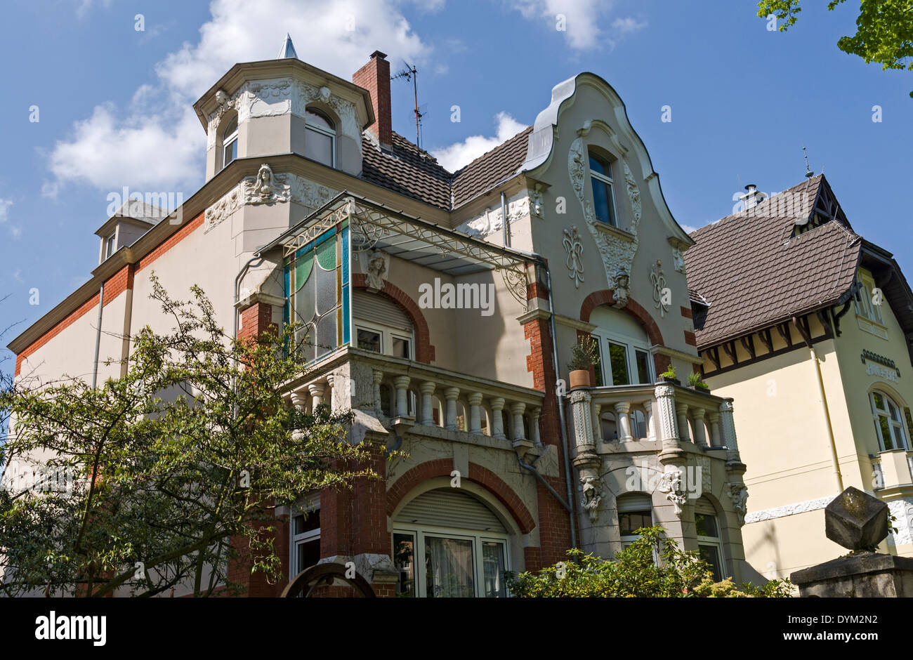 Frühen 20. C. Häuser in das Villenviertel von Bonn - Bad Godesberg, NRW ...