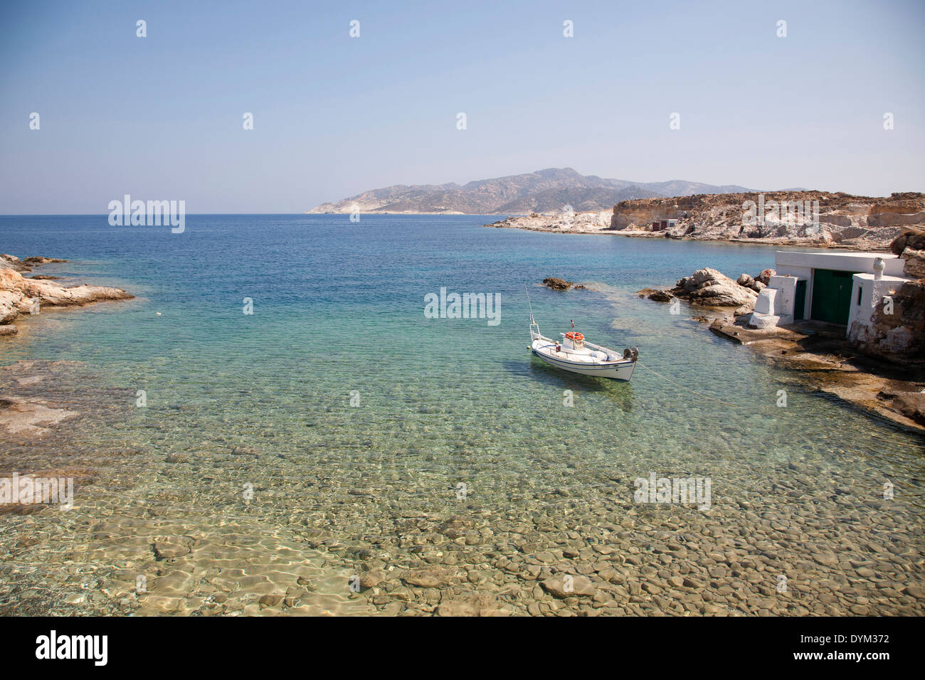 Angeln, Dorf, Kimolos Insel, Kykladen, Griechenland, Europa Stockfoto