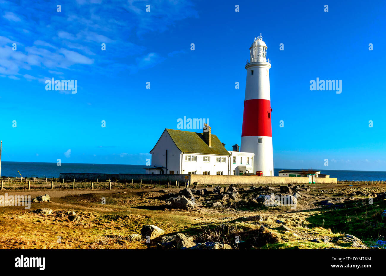 Portland-Leuchtturm-Dorset Stockfoto