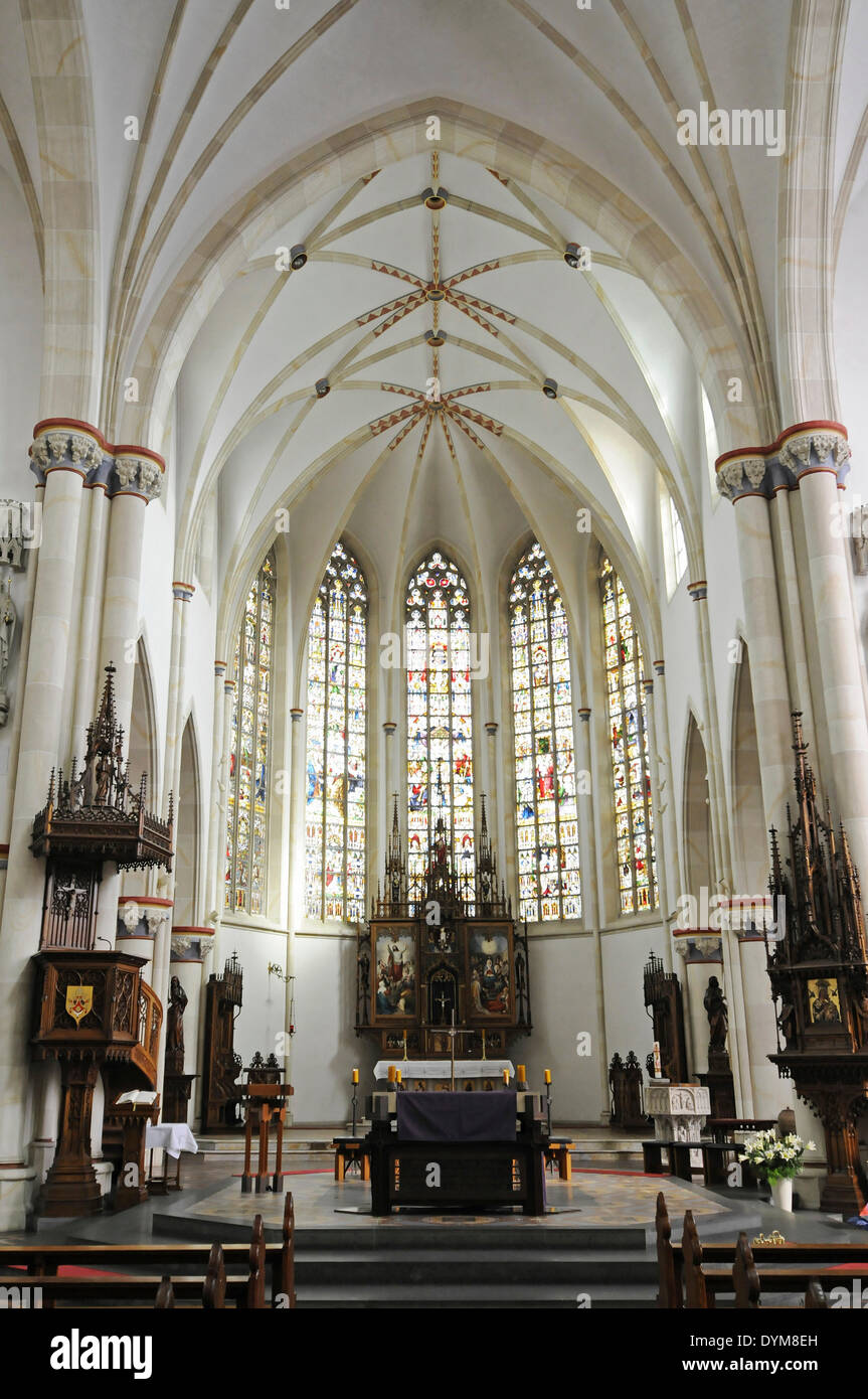Wallfahrt Kirche von St. Ida, Basilika, Herzfeld, Region Münsterland, Nordrhein-Westfalen, Deutschland Stockfoto