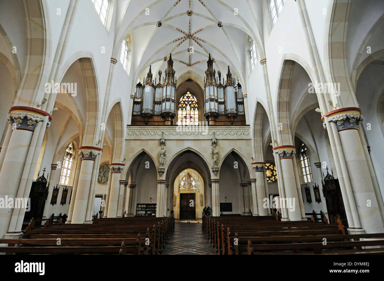 Orgel, Wallfahrt Kirche von St. Ida, Basilika, Herzfeld, Münsterland Region, North Rhine-Westphalia, Deutschland Stockfoto