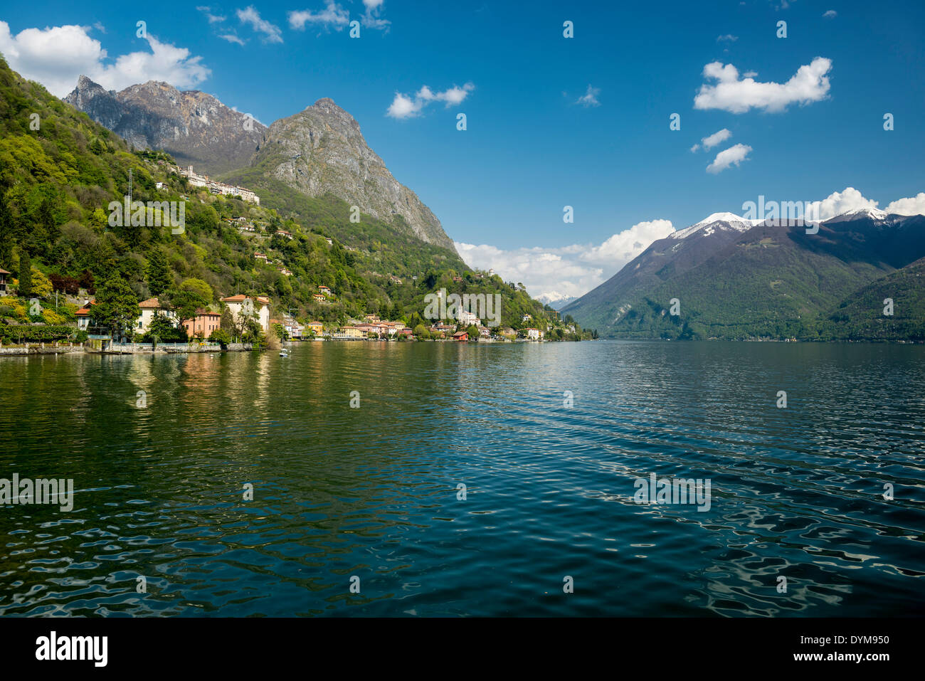 Italienische Ostteil des Sees Lago di Lugano, Lago di Lugano, Provinz Como, Lombardei, Italien Stockfoto